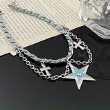 14K Gold-Plated Five-Pointed Star Necklaces