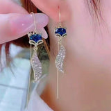 14K Gold-Plated Fox Threader Earrings