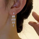 14K Gold-Plated Geometric Diamond Earrings