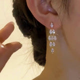 14K Gold-Plated Geometric Diamond Earrings