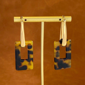 14K Gold-Plated Geometric Earrings