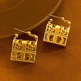 14K Gold-Plated Handbag Earrings