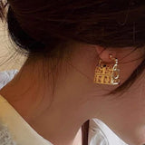 14K Gold-Plated Handbag Earrings