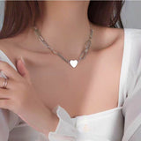 14K Gold-Plated Heart-Design Necklaces