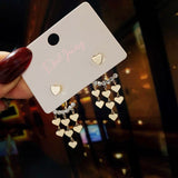 14K Gold-Plated Heart-Design Earrings