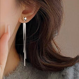 14K Gold-Plated Long Tassel Earrings