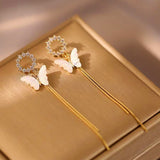 14K Gold-Plated Luxury Super Fairy Butterfly Earrings