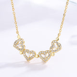 14K Gold Plated Lucky Clover Love Necklaces