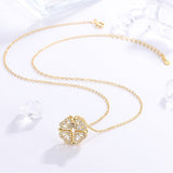 14K Gold Plated Lucky Clover Love Necklaces