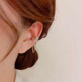 14K Gold-Plated Multi-Layer Flower Ear Cuffs