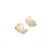 14K Gold-Plated Oil Dripping Heart Earrings