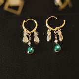 14K Gold-Plated Opal Drop Earrings