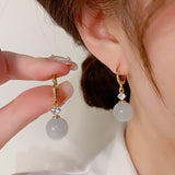 14K Gold-Plated Pearl Earrings