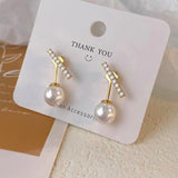 14K Gold-Plated Pearl Earrings