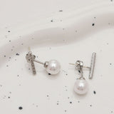 14K Gold-Plated Pearl Earrings