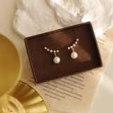 14K Gold-Plated Pearl Stud Earrings