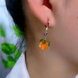 14K Gold-Plated Persimmon Earrings