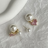 14K Gold-Plated Artificial Pearl Earrings