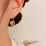 14K Gold-Plated Simple And Sweet Pearl Earrings