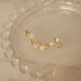 14K Gold-Plated Star All-In-One Earring Cuffs