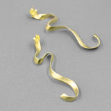 14K Gold-Plated Stylish Wavy Earrings