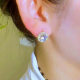 14K Gold-Plated Super Shiny Zircon Earrings