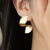 14K Gold-Plated Twisted Earrings