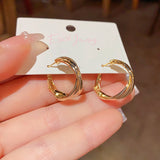 14K Gold-Plated Twisted Hoop Earrings