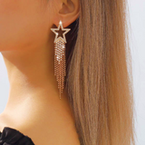 14K Gold-plated 2024 Bling Star Earrings