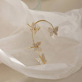 14K Gold-plated Butterfly Ear Cuffs (1PCS)