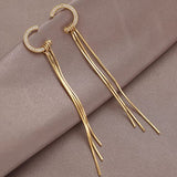 14K Gold-plated C-Shaped Earrings