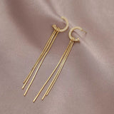 14K Gold-plated C-Shaped Earrings