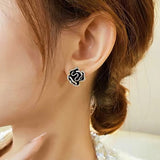 14K Gold-plated Camellia Stud Earrings