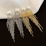 14K Gold-plated Elegant Artificial Pearl Earrings