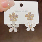 14K Gold-plated Flower Earrings