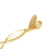 14K Gold-plated Heart-Design Earrings