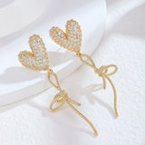 14K Gold-plated Heart-Design Earrings