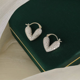 14K Gold-plated Heart-Design Earrings