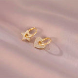 14K Gold-plated Heart And Star Earrings