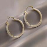 14K Gold-plated Large Hoop Earrings