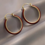 14K Gold-plated Large Hoop Earrings