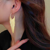 14K Gold-plated LuxuryTassel Earrings