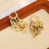 14K Gold-plated Niche Design Wheat Earrings