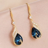 14K Gold-plated Phoenix Crystal Earrings