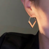 14K Gold-plated Square Threader Earrings