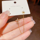 14K Gold-plated Star Ear Cuff Earrings ( 1 Piece)