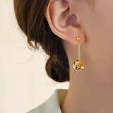 14K Gold-plated Tassel Earrings