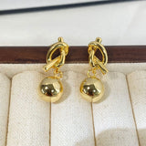 14K Gold-plated Gold Ball Earrings