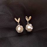 14K Gold-plated Love Heart Earrings