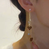 14K Gold-plated Love Heart Earrings